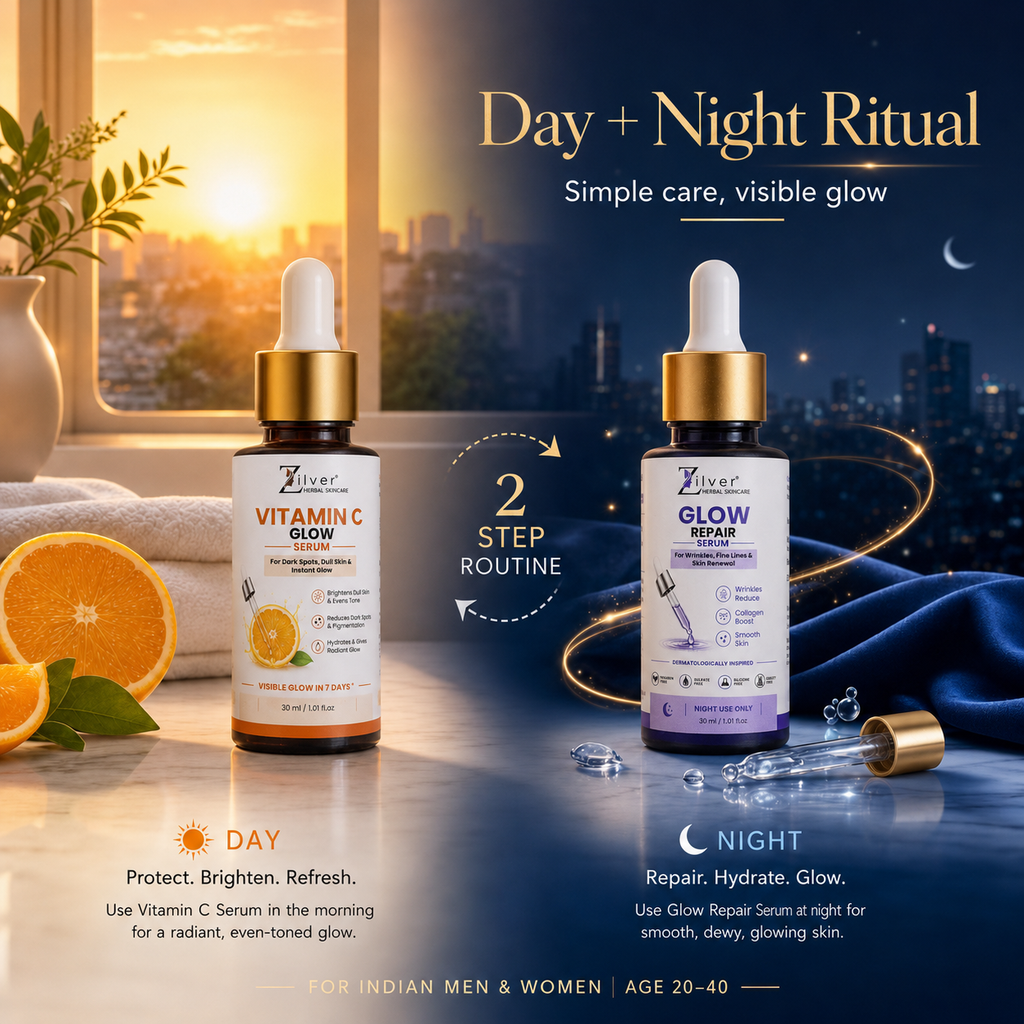 ZILVER Glow Duo – Vitamin C serum + Glow Repair Serum Combo