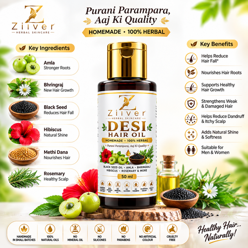 Zilver Desi Hair Oil | Handmade 100% Herbal Hair Oil