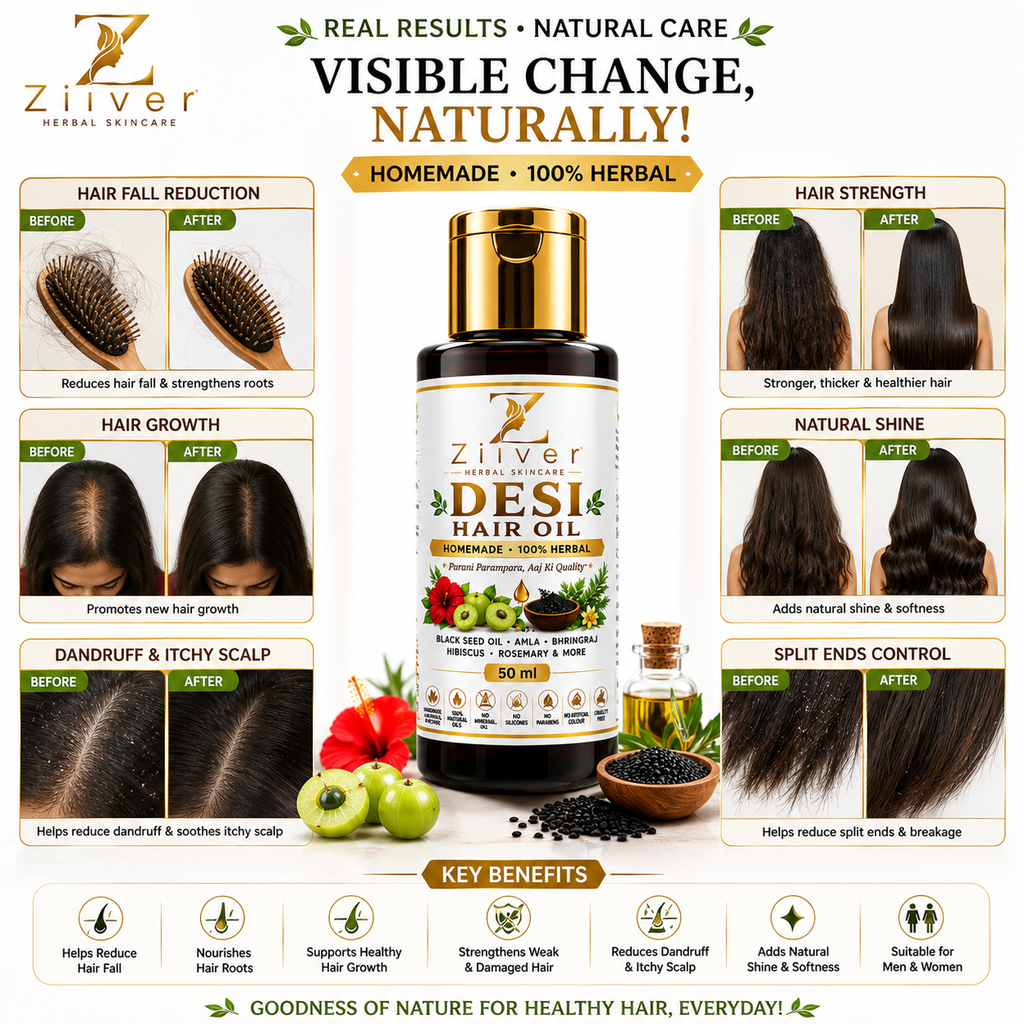 Zilver Desi Hair Oil | Handmade 100% Herbal Hair Oil