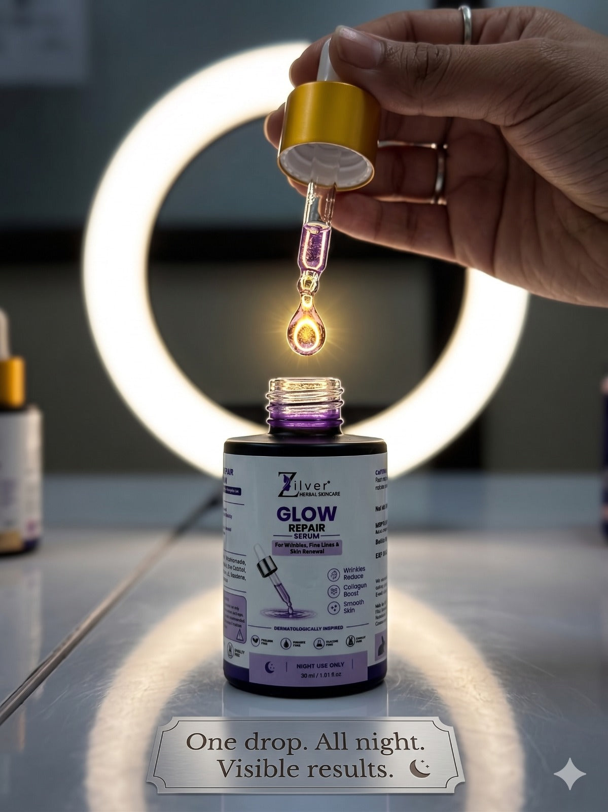 Zilver Glow Repair Serum – For Wrinkles, Fine Lines & Skin Renewal