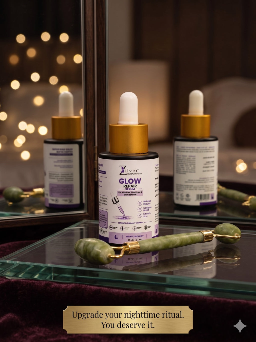Zilver Glow Repair Serum – For Wrinkles, Fine Lines & Skin Renewal